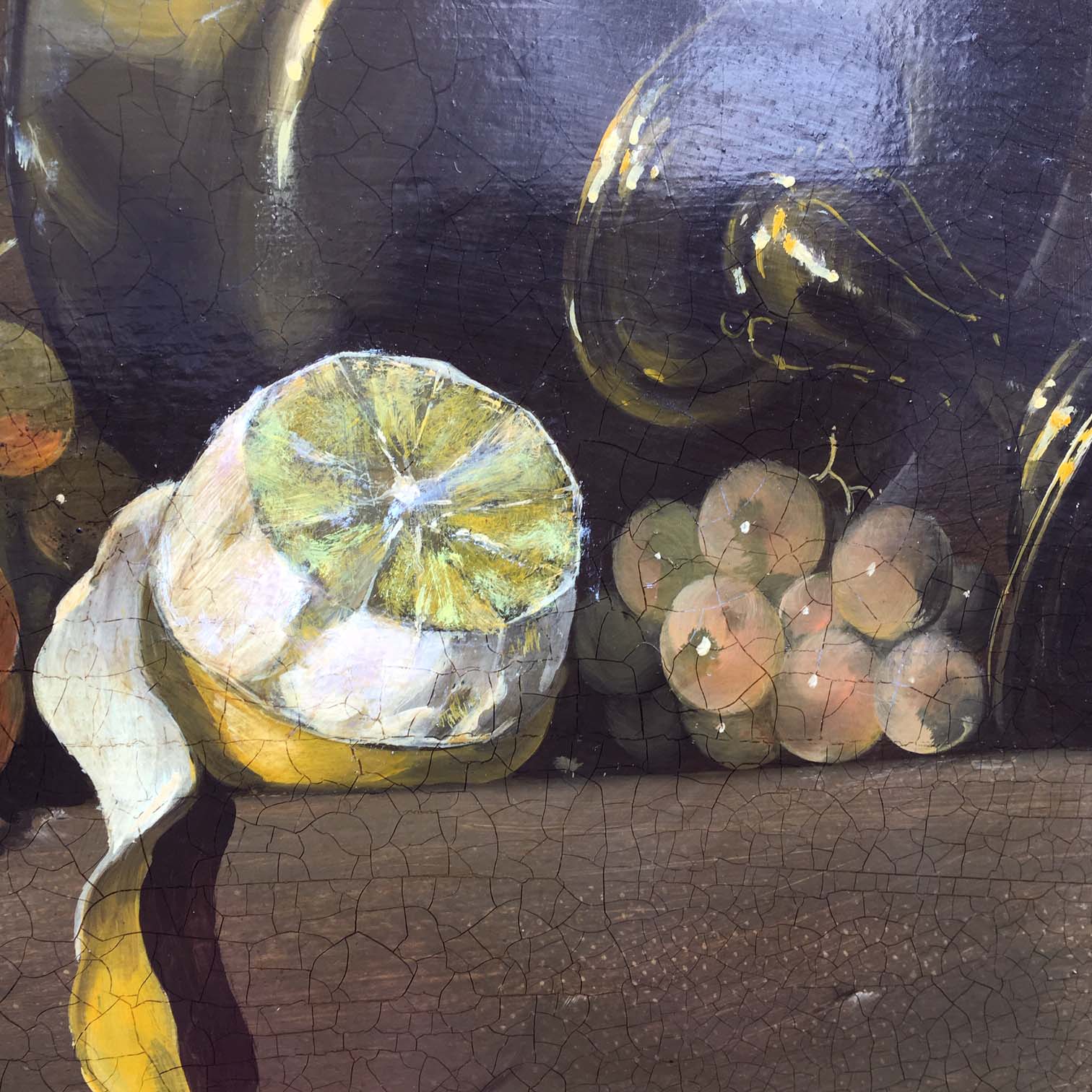 Natura morta con frutta e aragosta – Olio su tela cm.60×120, Salvatore Marinelli Italia 2018_3