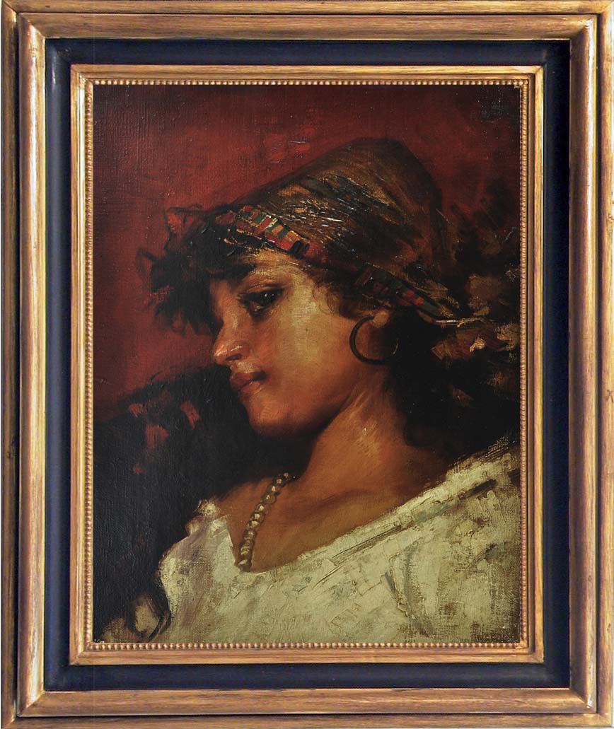 Contadinella – Angelo Granati Italia 2005 Olio su tela cm.50x40_1