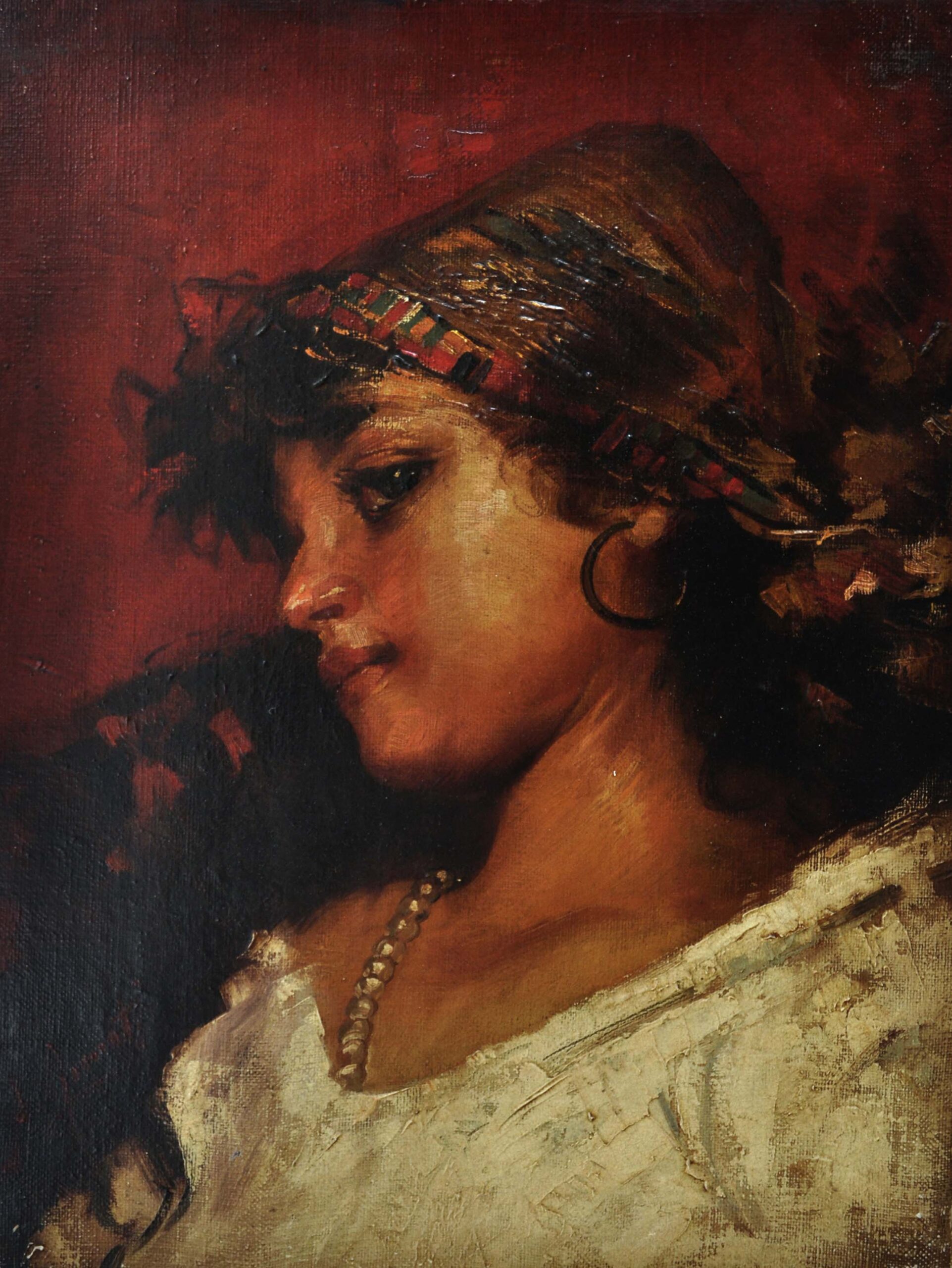 Contadinella – Angelo Granati Italia 2005 Olio su tela cm.50x40_2