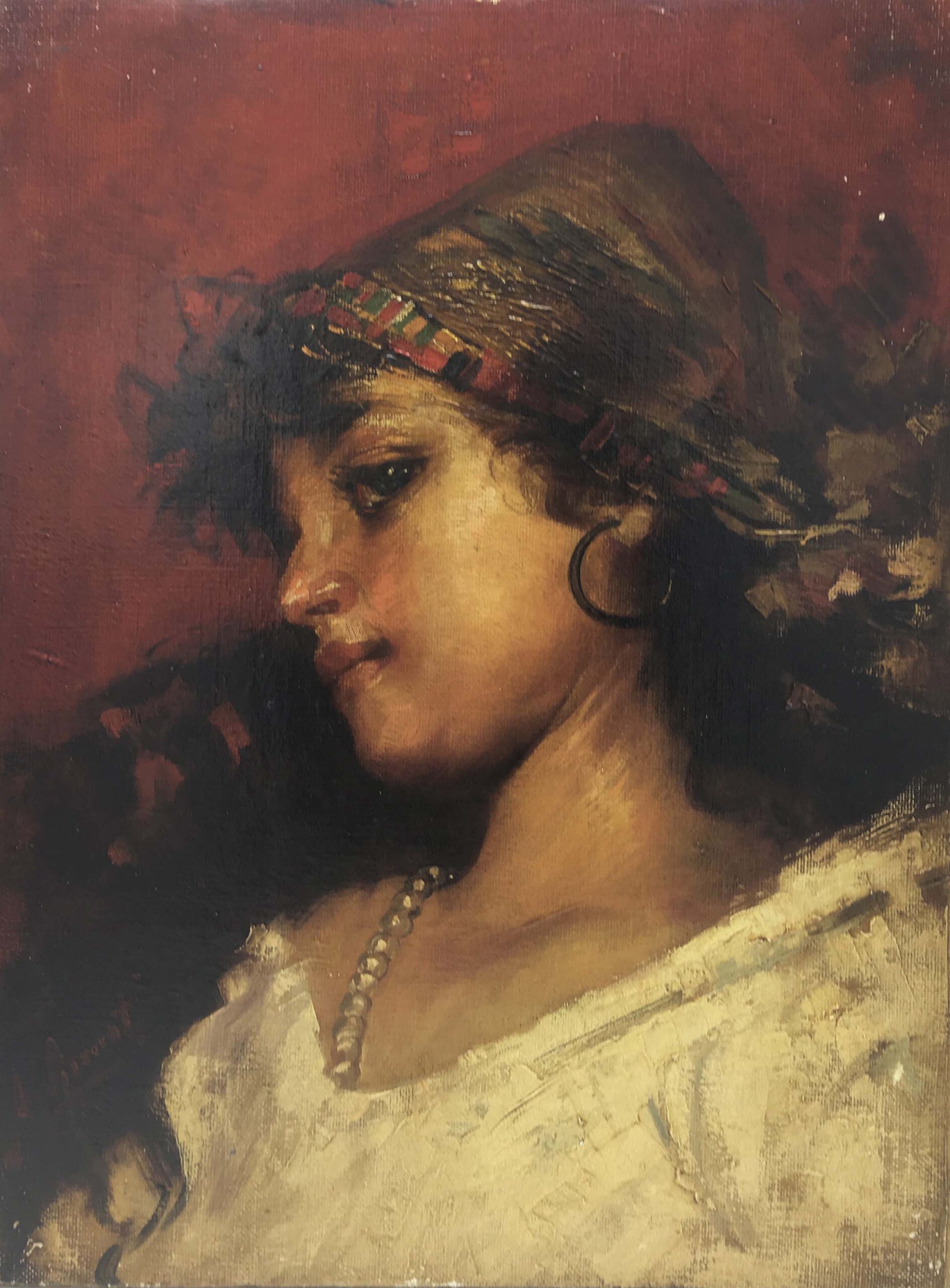 Contadinella – Angelo Granati Italia 2005 Olio su tela cm.50x40_3