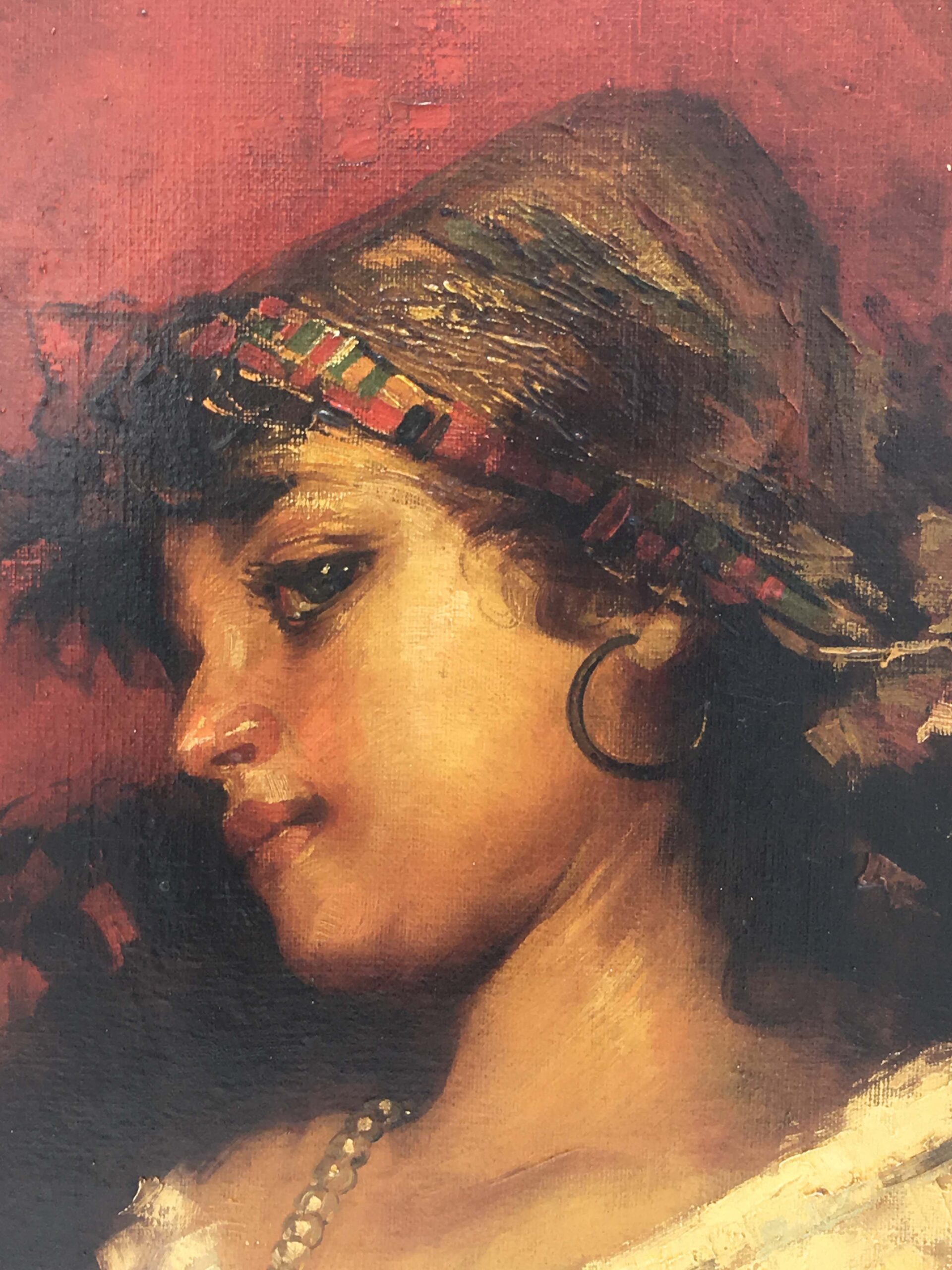 Contadinella – Angelo Granati Italia 2005 Olio su tela cm.50x40_4