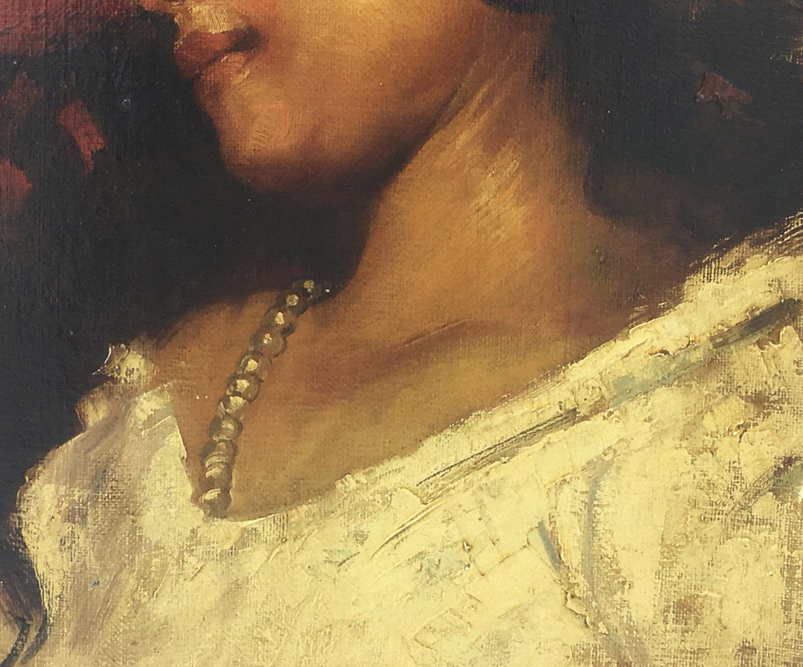 Contadinella – Angelo Granati Italia 2005 Olio su tela cm.50x40_5