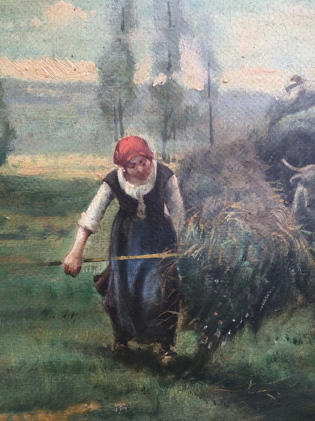 Paesaggio Campestre – Olio su tela cm.50×130, Emilio Pergola Italia 2006_3