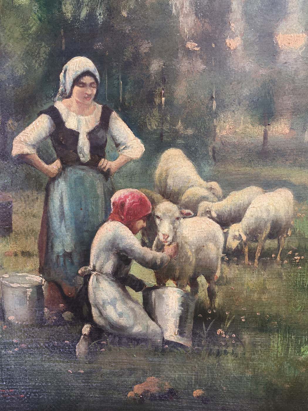 Paesaggio Campestre – Olio su tela cm.50×130, Emilio Pergola Italia 2006_4