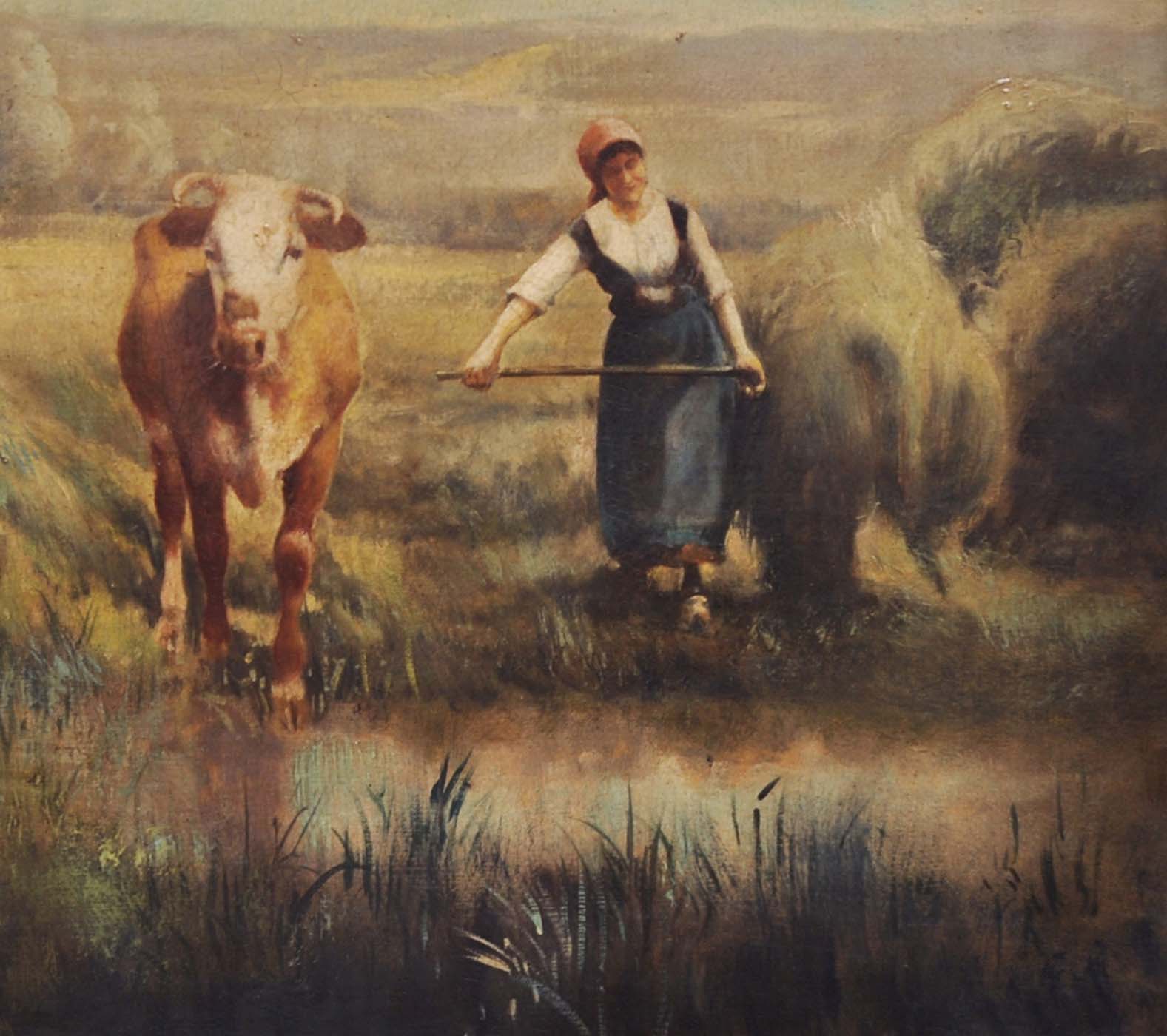 Paesaggio campestre – Olio su tela cm.50×100, Emilio Pergola Italia 2005_4