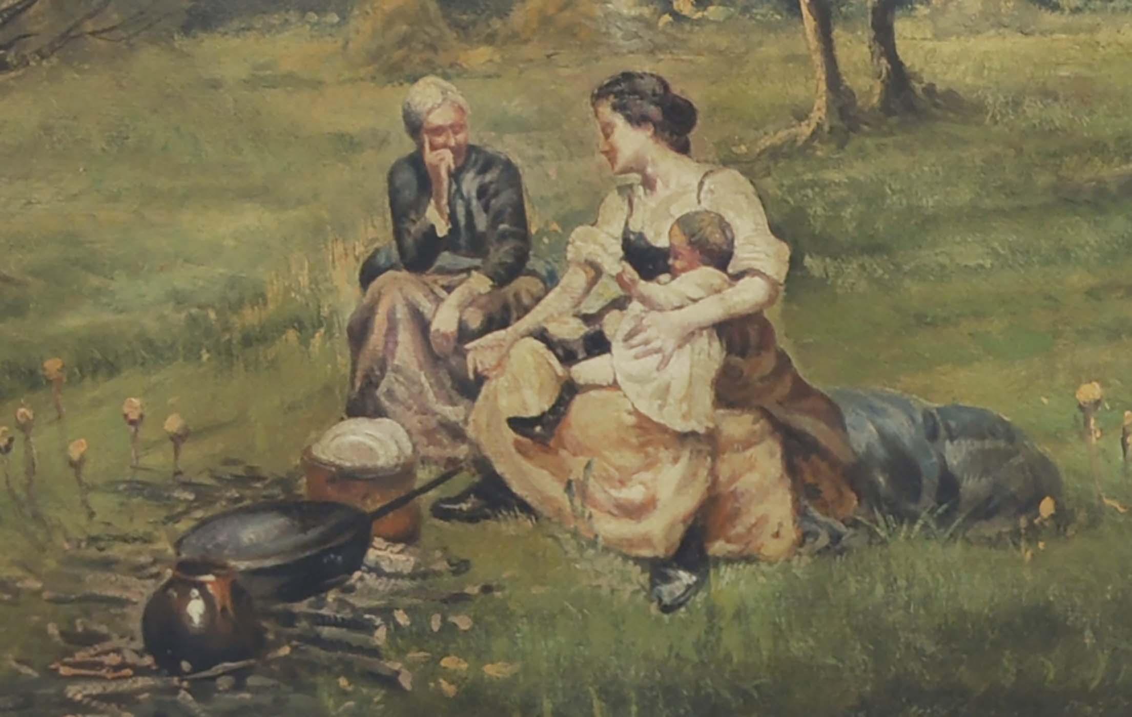 Paesaggio campestre – Olio su tela cm.50×130, Emilio Pergola Italia 2006_4