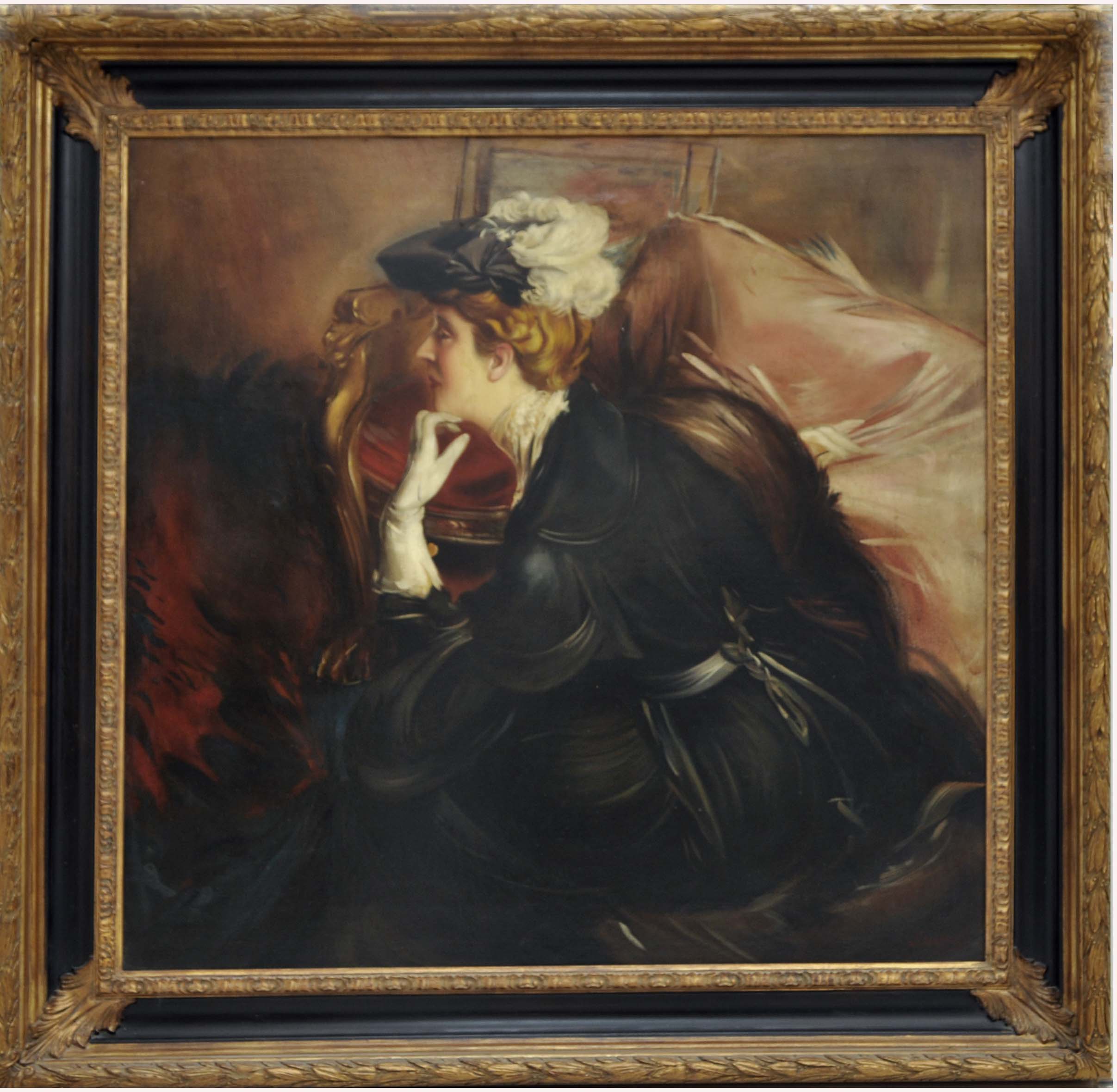 Ritratto di Nobildonna -Eugenio De Blasi Italia 2011, Olio su tela cm.10x100_1