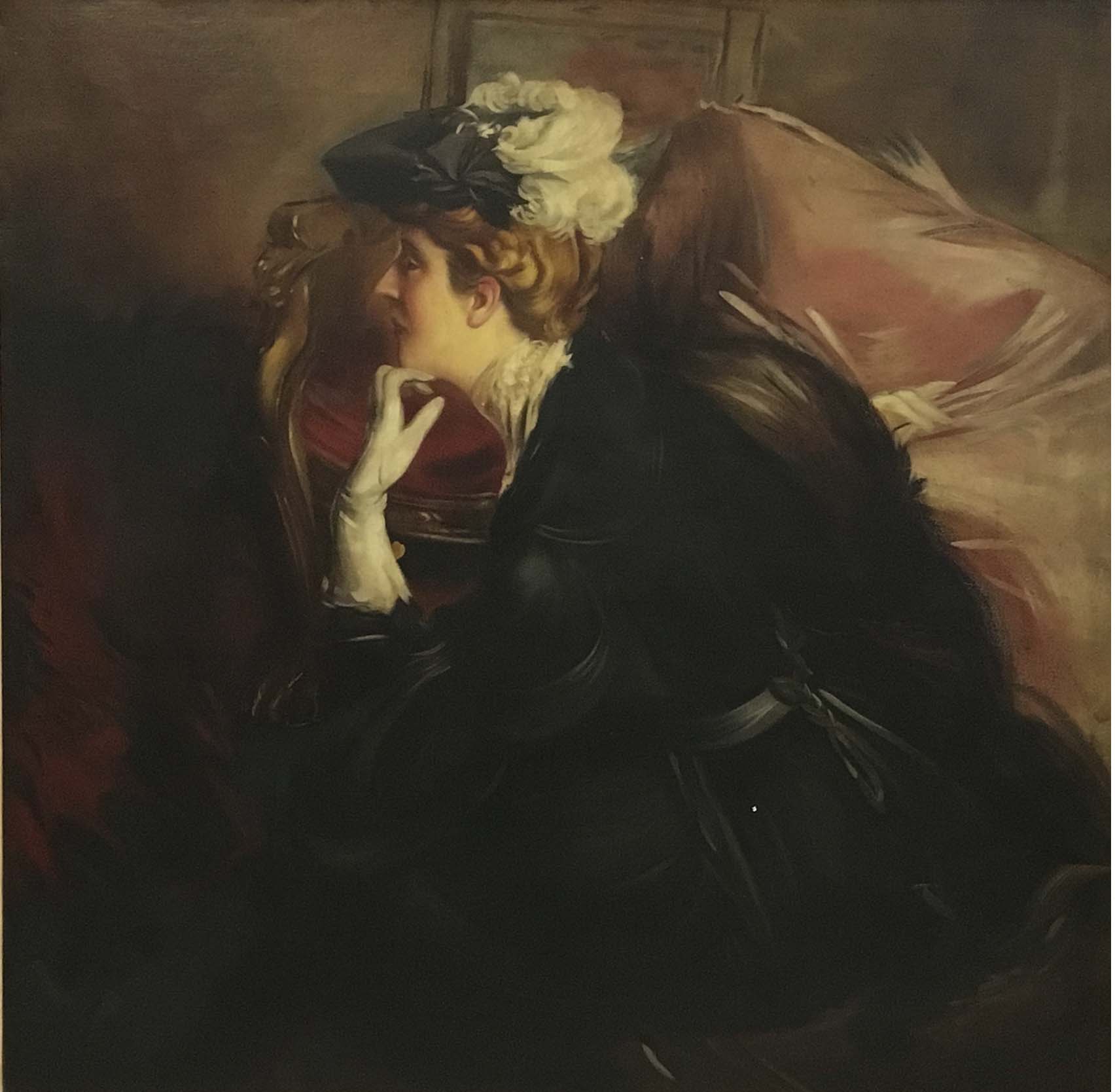 Ritratto di Nobildonna -Eugenio De Blasi Italia 2011, Olio su tela cm.10x100_3