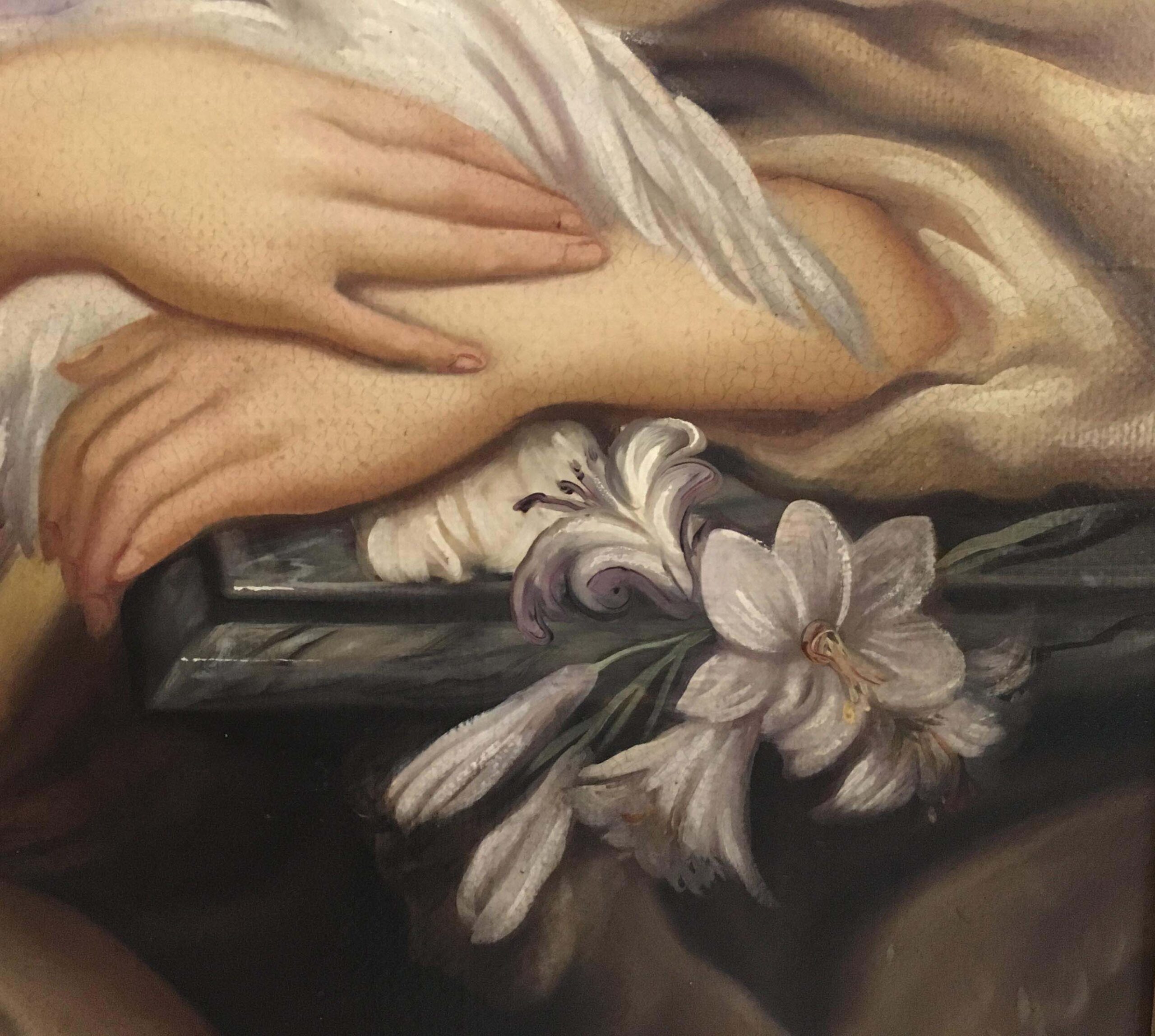 Ritratto di fanciulla con colomba – Olio su tela cm.95×65 Eugenio De Blasi Italia 2008_5