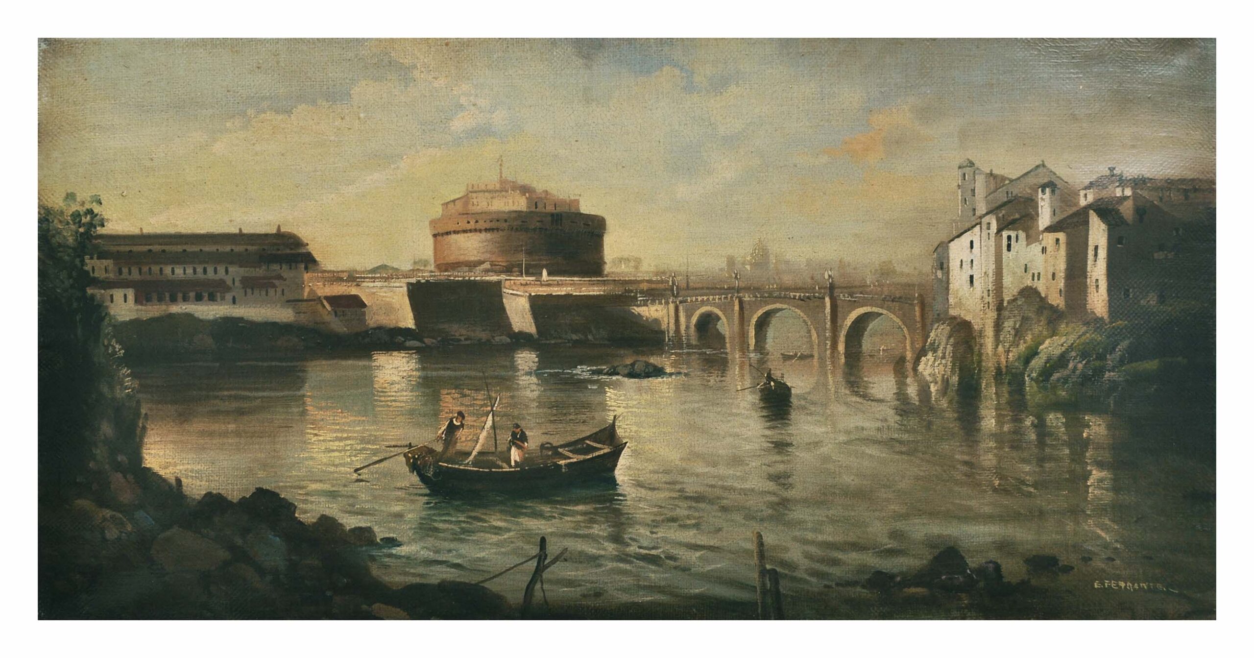 Roma – Olio su tela cm.40×80, Ettore Ferrante Italia 2004_2