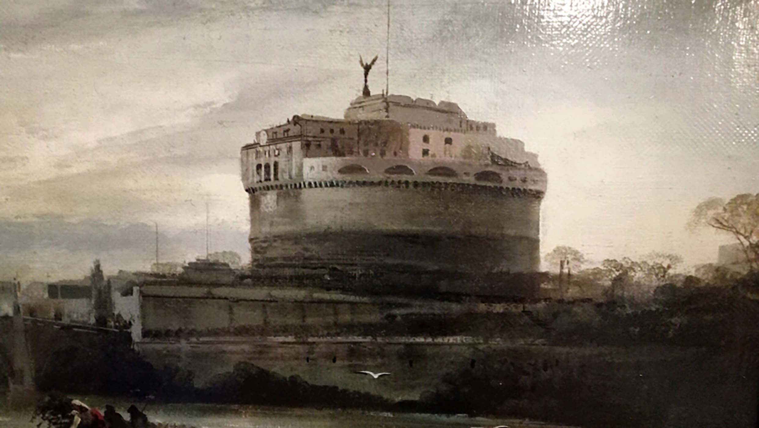 Roma – Olio su tela cm.45×95, Ettore Ferrante Italia 2002_4