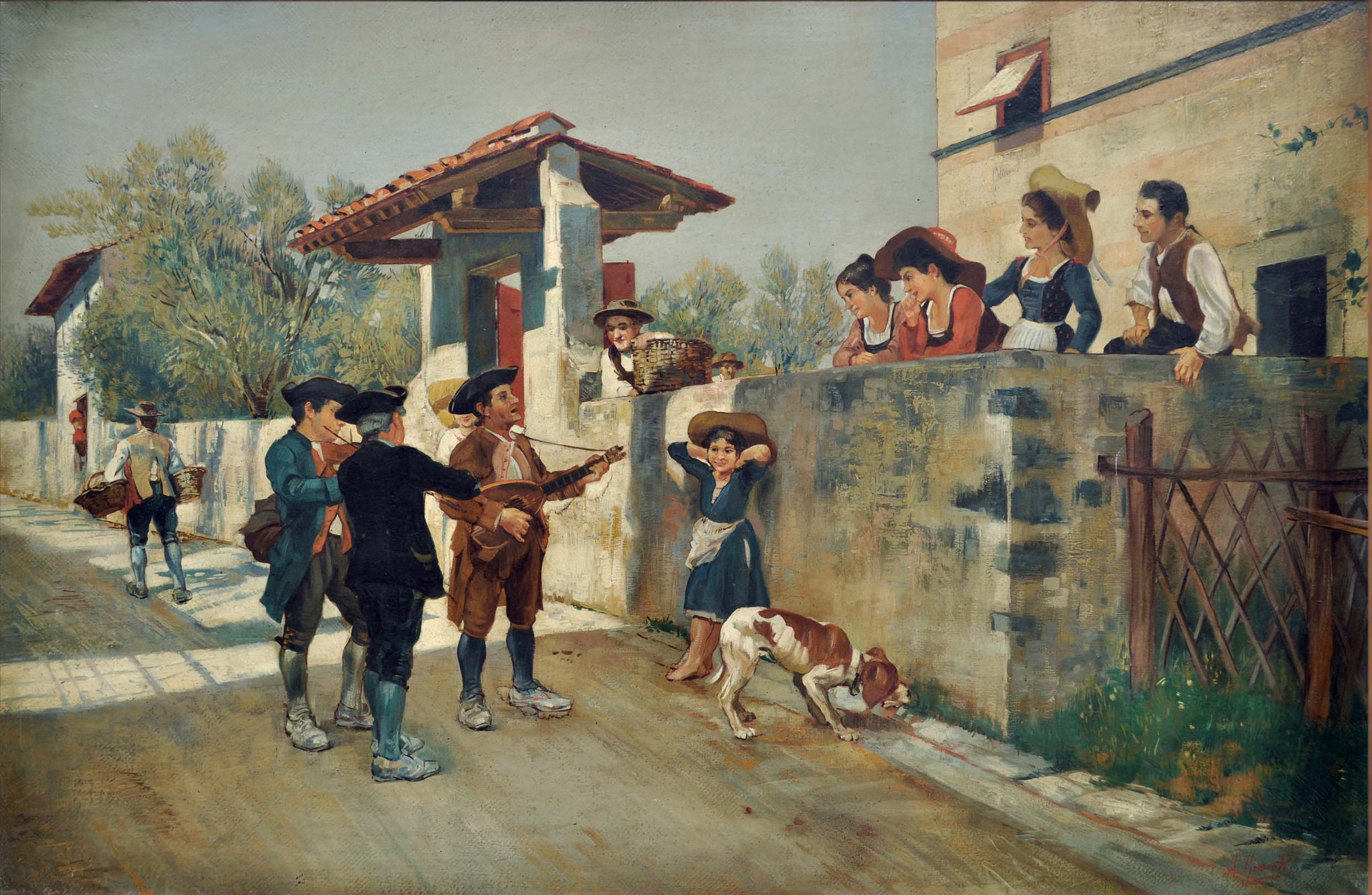 Serenata- Angelo Granati Italia 2005 – Olio su tela cm.60x90_2