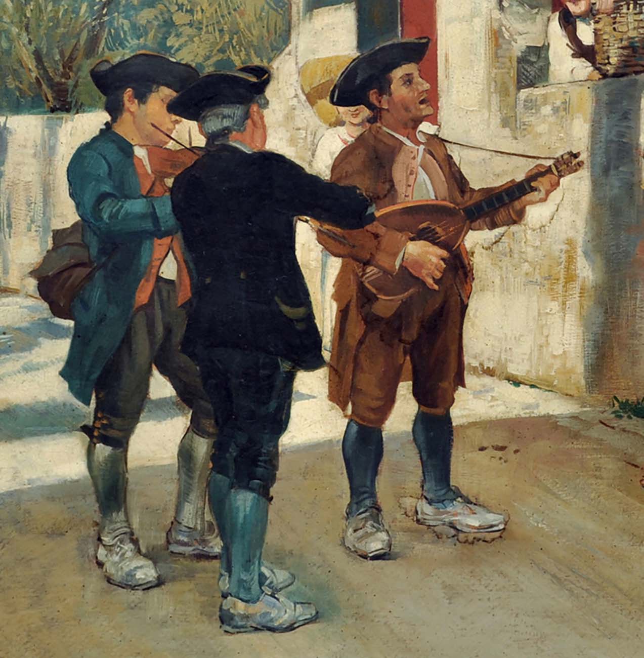Serenata- Angelo Granati Italia 2005 – Olio su tela cm.60x90_3