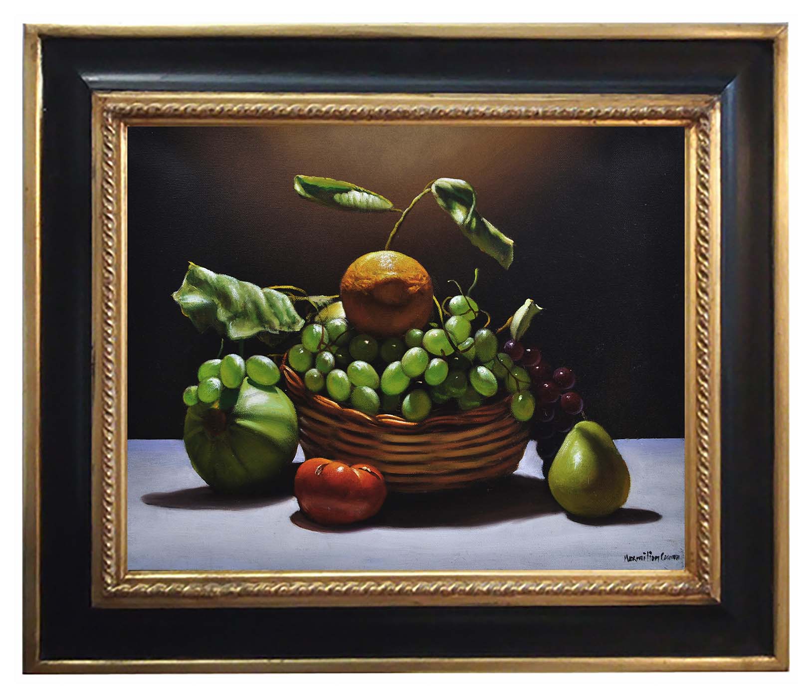 Cesto con frutta – Olio sui tela cm.40×50 Maximilian Ciccone Italia 2011_1