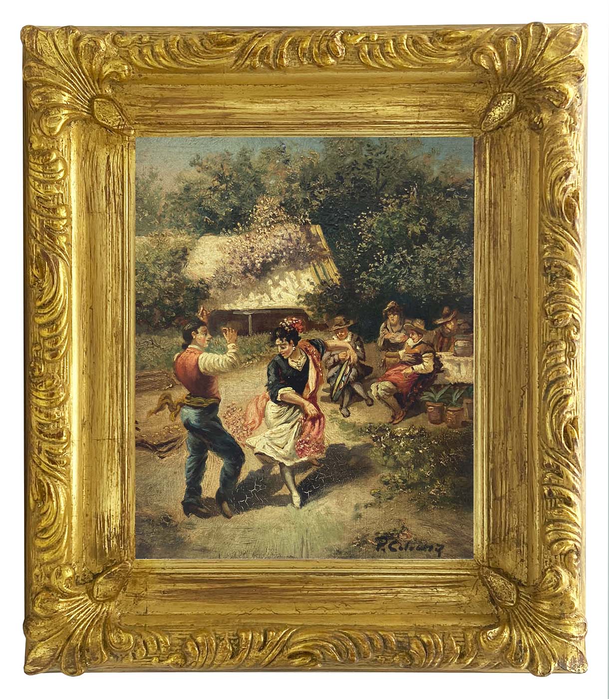 Danza popolare – Olio su tela cm. 30×24, Pietro Colonna Italia 2012_1