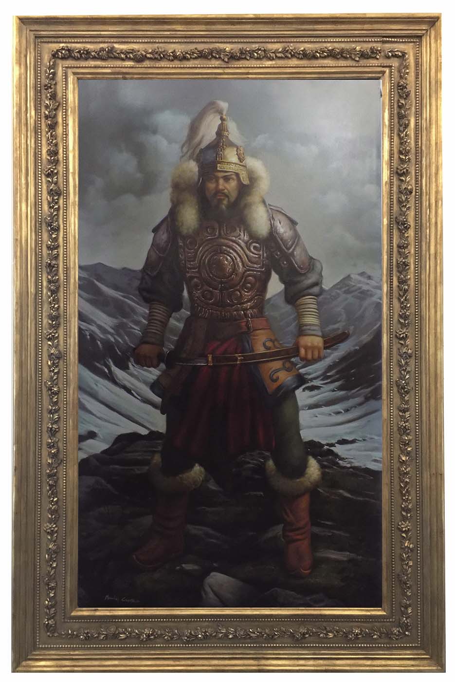 Gengis Khan – Olio su tela cm.210×120, Maximilian Ciccone Italia 2011_1